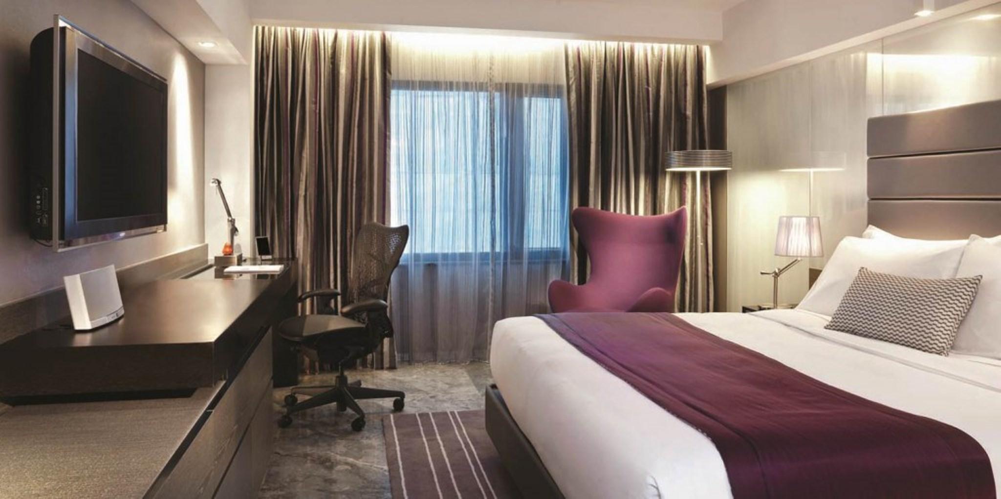 Hotel The Mira Hongkong Exteriér fotografie A typical room at the hotel